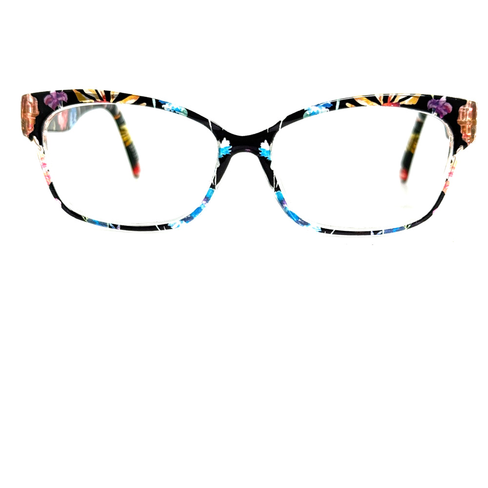 Zenni 201871 Eyeglasses Frames Multicolor‎ flower Full rim 19725